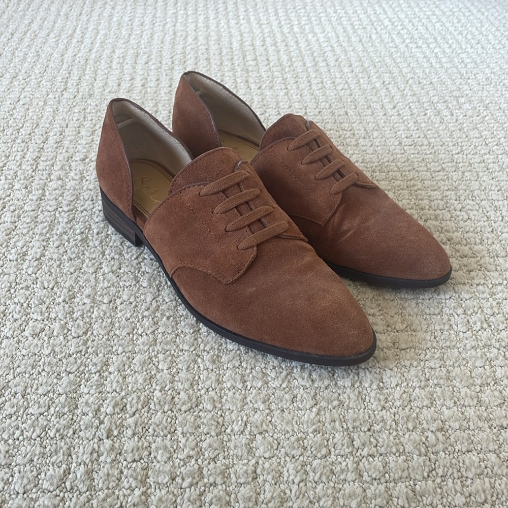 Splendid suede slip on shoes